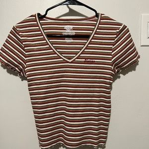 Dickies Cropped V neck baby tee